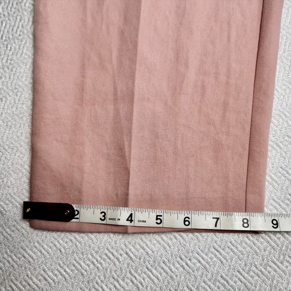 NWT H&M Tailored High-rise Wide Tapered Ankle Trouser Pant Powder Pink Size 16 - Picture 14 of 16